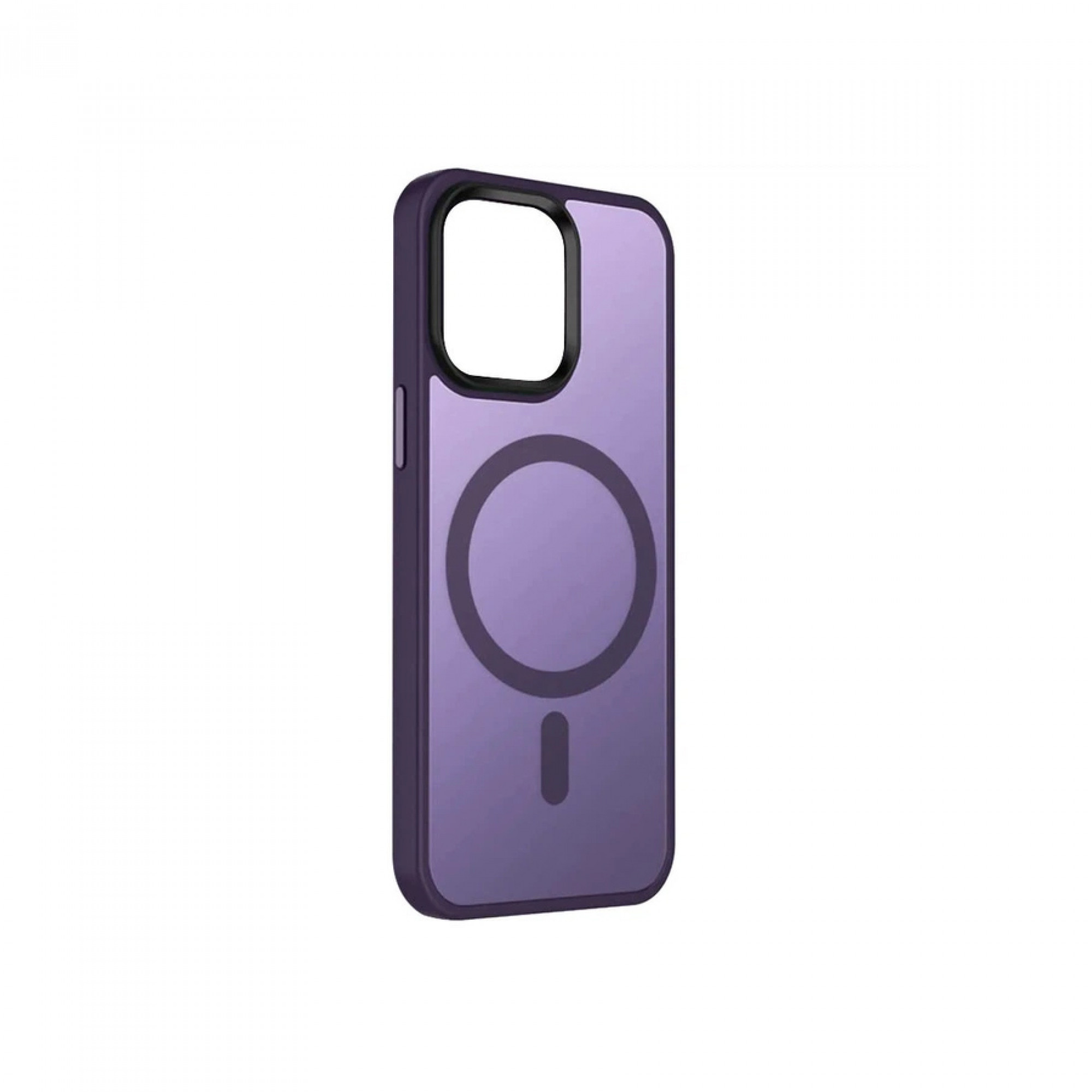 Чехол Metal Buttons with MagSafe Colorful для iPhone 14 /dark violet/